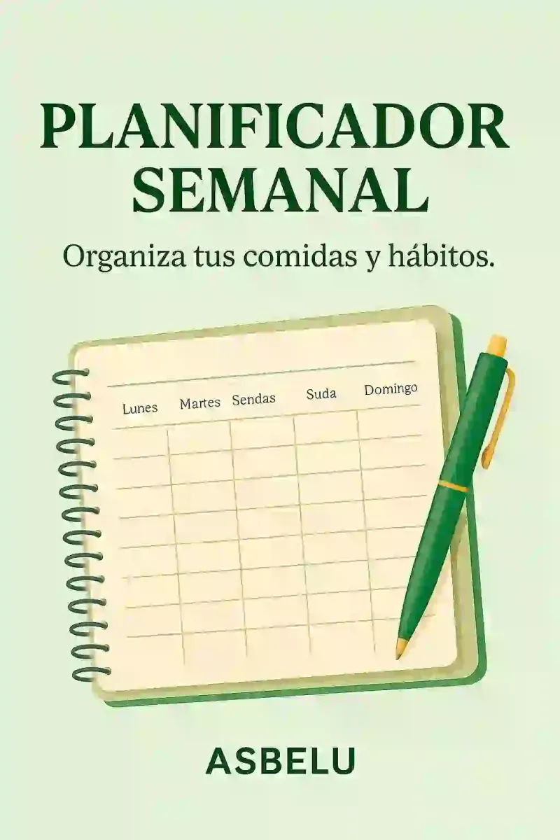 Planificador semanal saludable