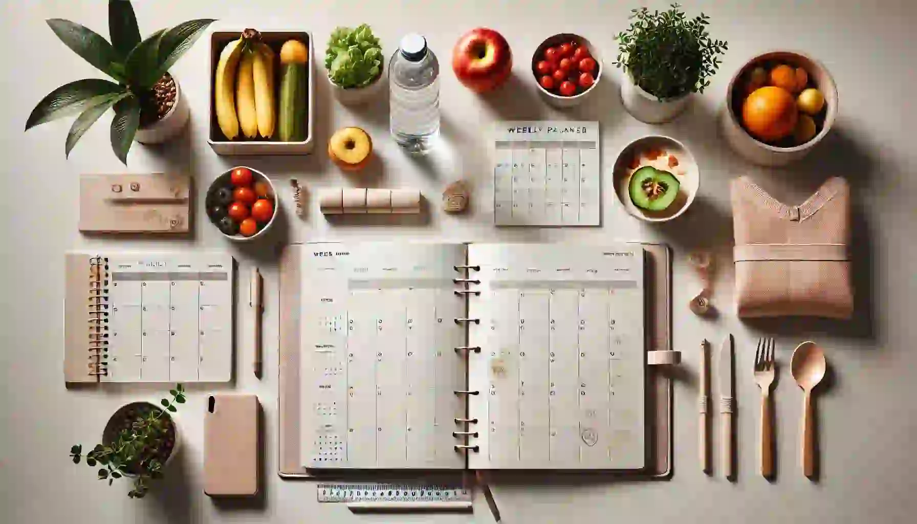 Planificador semanal saludable